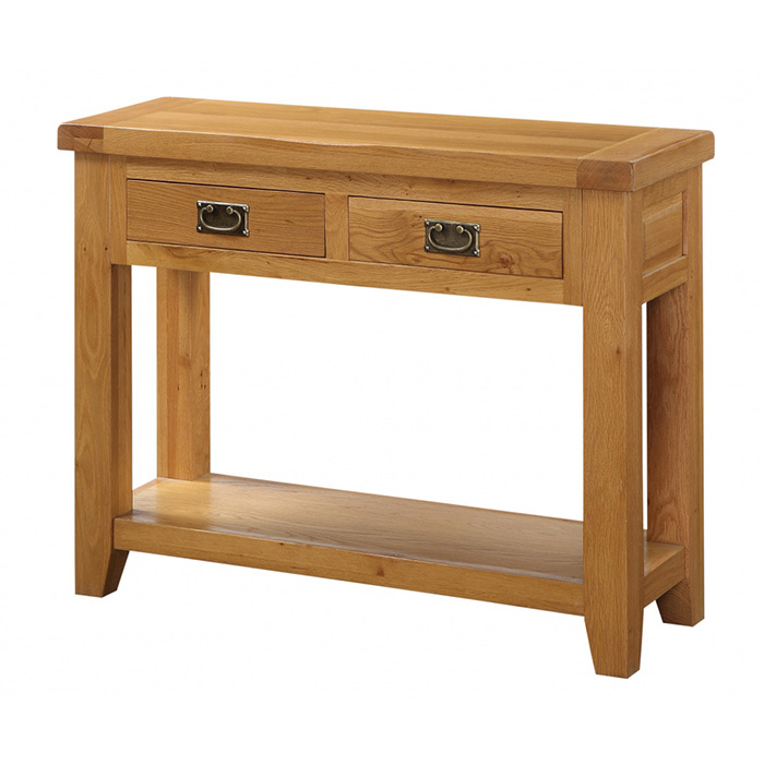 Acorn 2 Drawer Hall Table - Click Image to Close